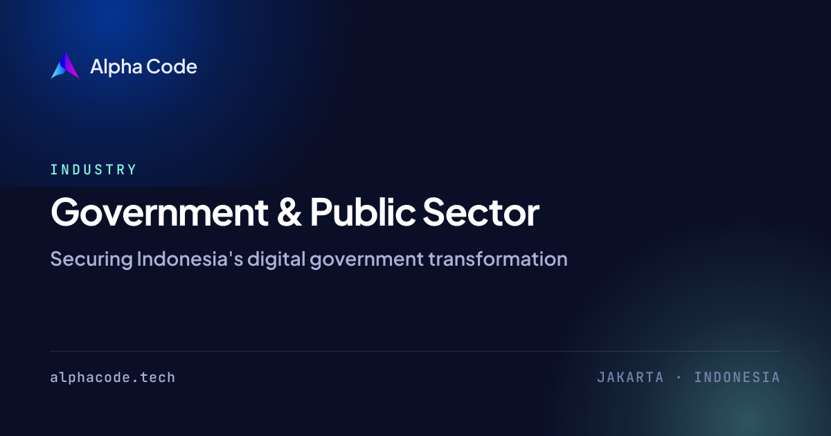 Government & Public Sector Cybersecurity Indonesia | Alpha Code